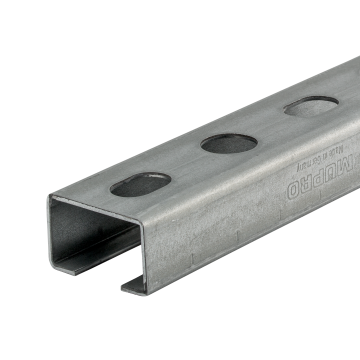 MPC Systeemrails 38/24/1,75 | 2000 mm | gegalvaniseerd