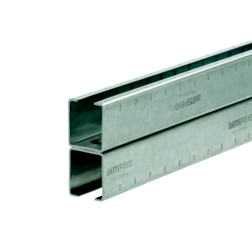 MPC Systeemrails 38/80/2,0 H | 2000 mm | gegalvaniseerd