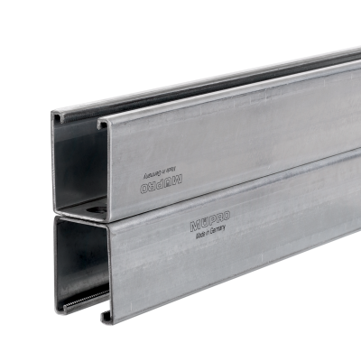 MPR Systeemrails 41/124/2,5 H | 6000 mm | RVS 3.16