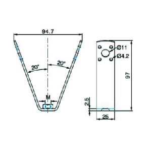  met opgelaste moer | M8